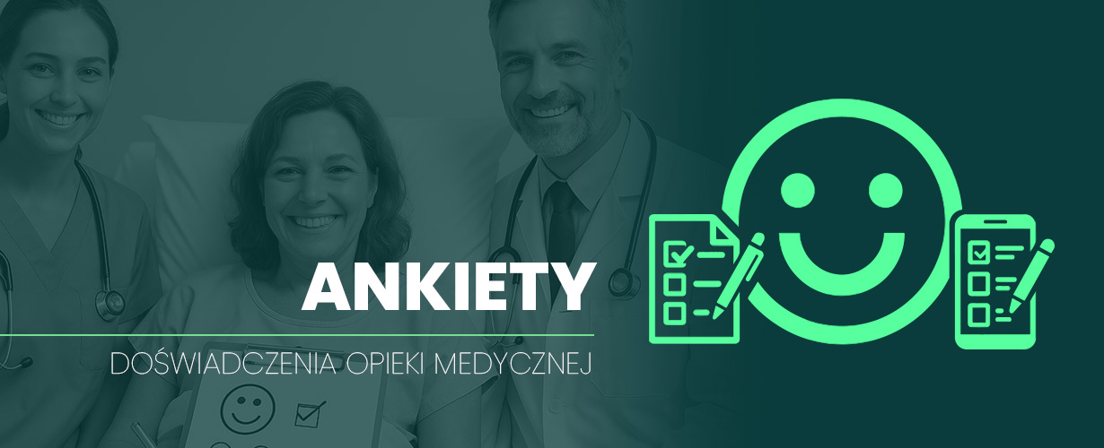 Baner tytułowy ankiet badania doświadczenia opieki medycznej