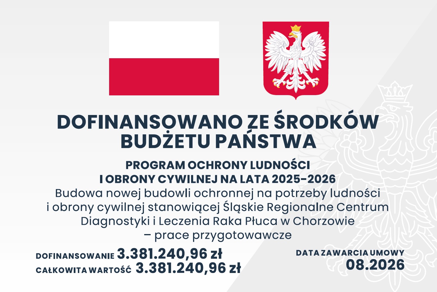 Tablica Program Ochrony Ludności i Obrony Cywilnej